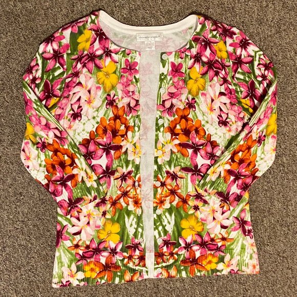 Christopher & Banks Women's Vintage Spring Cardigan Sweater 3/4 Sleeve - Picture 16 of 16